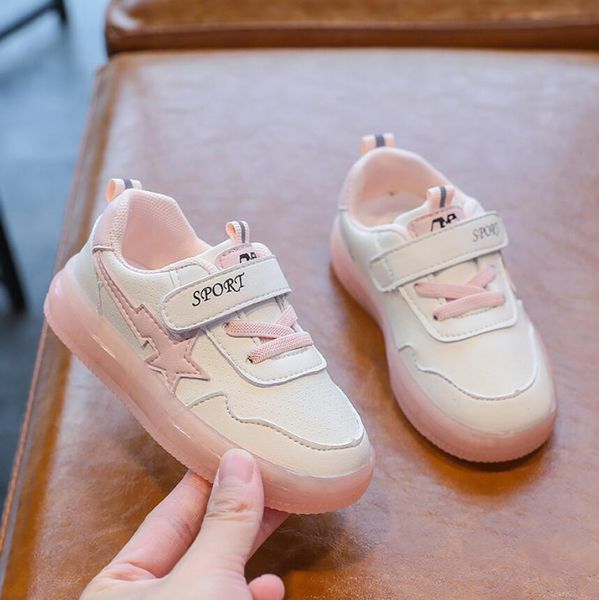 

детская обувь с огни нью-весна осень малышей мальчики светящиеся кроссовки дети спортивная обувь для маленьких девочек водить кроссовки jllg, Black