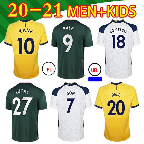 

tottenham 2021 bale kane son bergwijn ndombele soccer jerseys morgan dele jersey football kit shirt lloris spurs home away jersey, Black;yellow