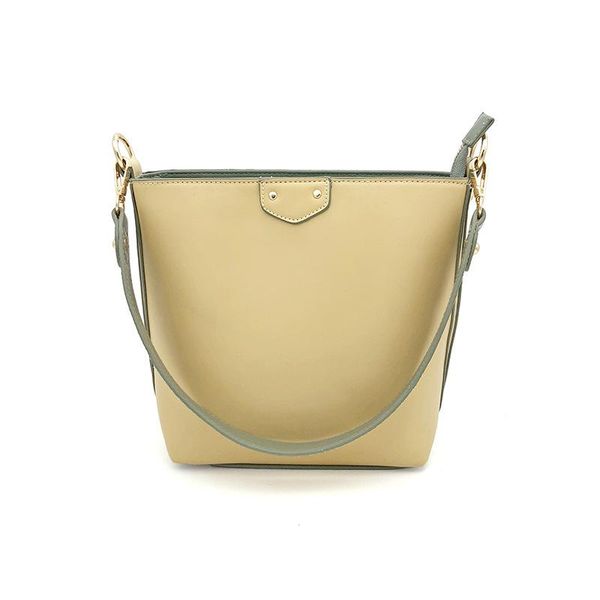 

bags for women shoulder handbag pu leather female crossbody bags large capacity ladies hand yellow color messenger bucket