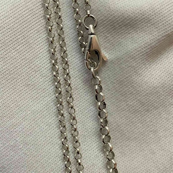 

iter women ghost necklace men's and women's s925 silver alphabet it pendant