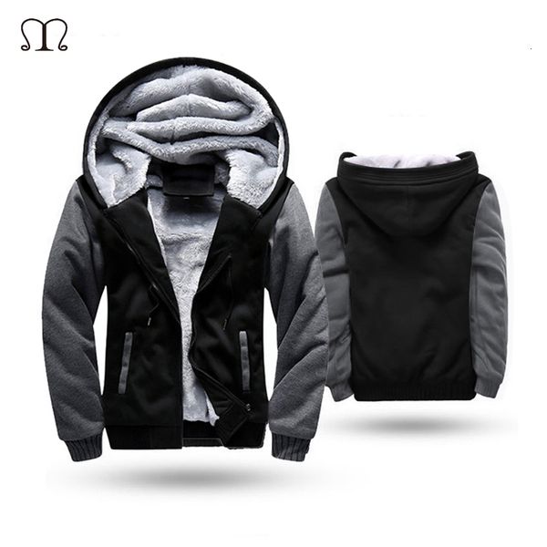 

european fashion bomber mens vintage thickening fleece jacket autumn winter designer famous brand male slim fit warm coat 2020