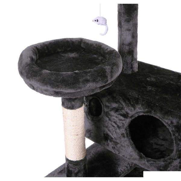 

60" cat tree tower condo furniture scratching post pet kitt qylbev homes2011