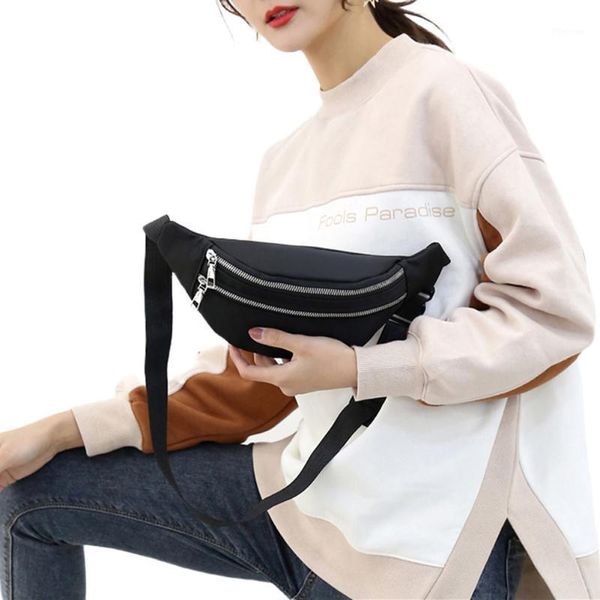 

waist bags women men fanny pack belt bag solid color chest phone pouch1