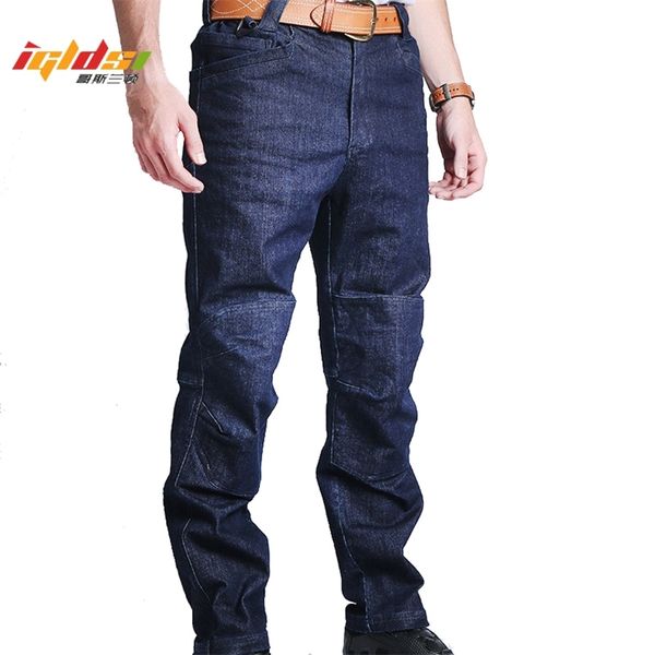 

urban tactical denim cargo jeans men swat multi pockets stretch army military jean man cotton motorcycle denim biker jeans 201111, Blue