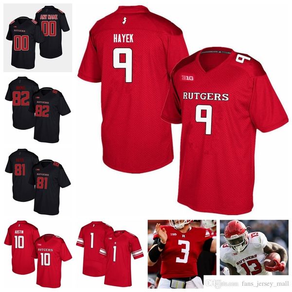 NCAA Rutgers Scarlet Knights College Football Maglie Mohamed Sanu Jersey Logan Ryan Jason McCourty Kenny Britt Maglie Maglia in jersey cucita personalizzata