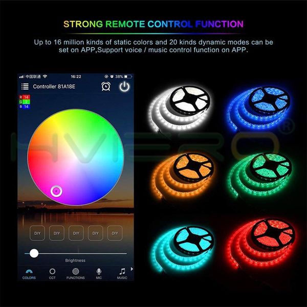 

wifi rgb waterproof led strip light 5m 10m 15m led string dc12v fiexble light ribbon tape led string light tape holiday swy jllmfc yeah2010