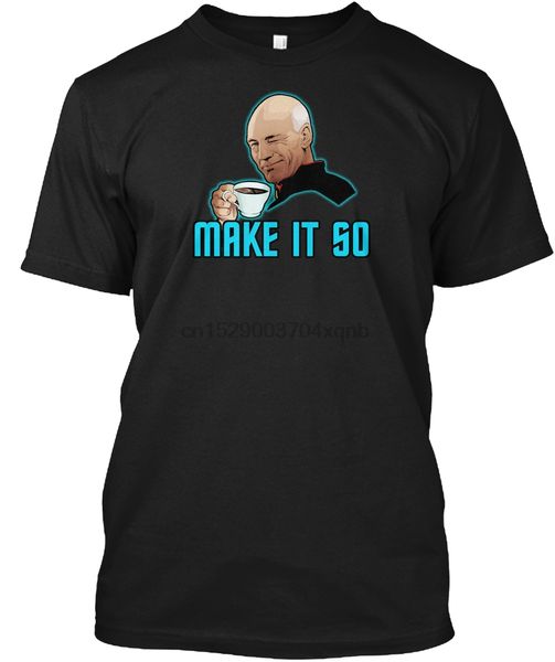 

men t shirt captain picard - make it so women tshirt sport hooded sweatshirt hoodie