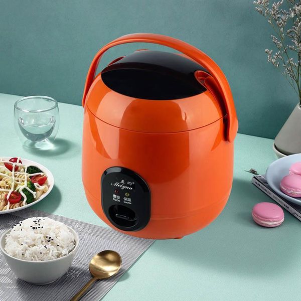 

rice cookers 220v mini cooker steamer meal cooking pot portable heating lunch box soup porridge multifunctional 1.2l1