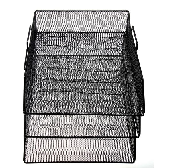 

black one-compartment metal mesh deskfile sorter sqcgin new_dhbest
