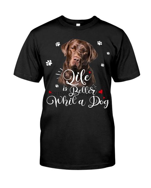 

sport men t shirt labrador retriever3-life is better(11) women tshirts