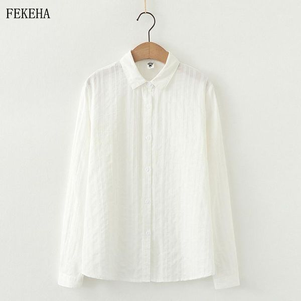

white dobby blouses womens and shirts 100% cotton long sleeve pattern lady office clothes spring autumn