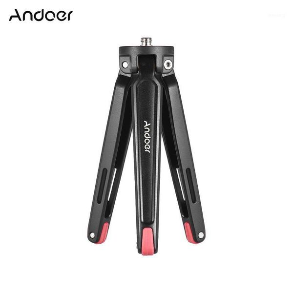 

andoer mini aluminum tripod handheld travel desktripod camera stand holder for canon nikon sony dslr action sports camera1