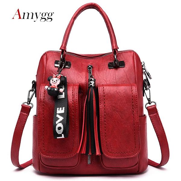 

tassel crossbody bags for women 2020 soft leather luxury handbags designer small ladies hand bags classic women shoulder bag