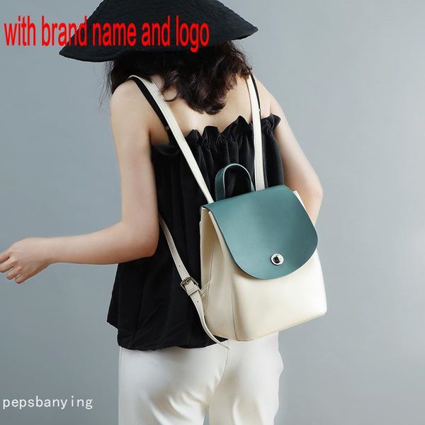 

backpack womens backpack leather new schoolbag 2020 fashion all-match large capacity korean high school womens bag mori series lmgqf qynf