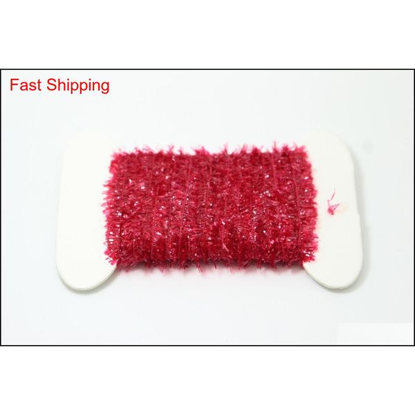 

tigofly 24 colors fly fishing tinsel chenille crystal flash line nymph streamers lure making qylkdx fivegarden