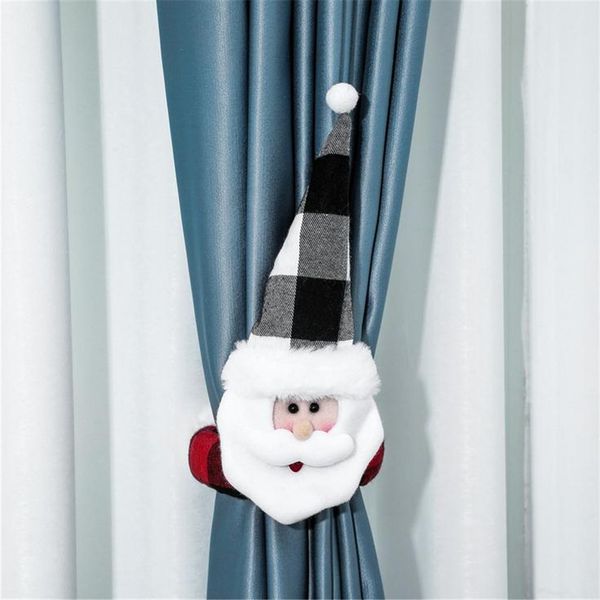 

christmas old man snowman buckle decoration nnovative santa claus curtain button home decor#40new