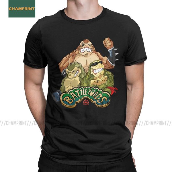 

sport vintage retro gaming toads battletoads t-shirt men cotton t shirts frogs old frogs game short sleeve tee shirt big size