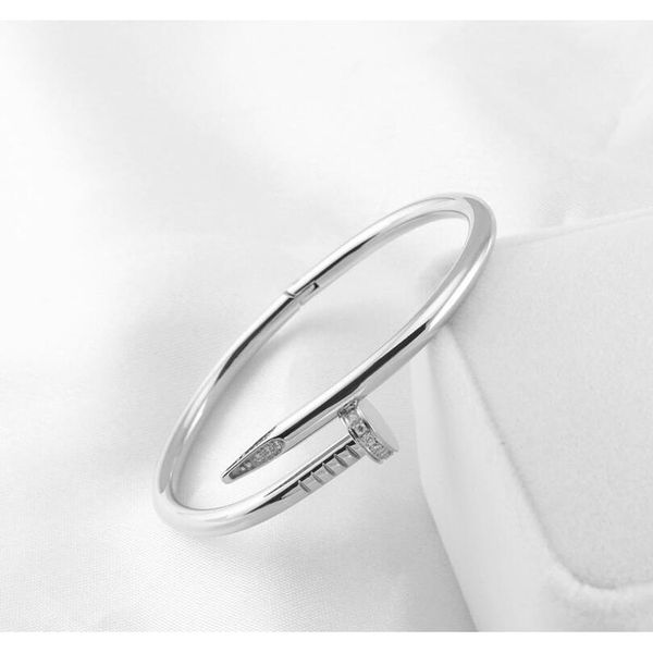

nail bangle rhinestone titanium stainless steel gold for men women open mouth silver black rose gold wholesale wmtsrf dh_seller2010