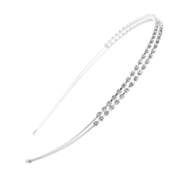

1pc fashion crystal rhinestone headband gold silver color hairbands women female sweet headpiece hair hoop girl hair accessories q sqcauo