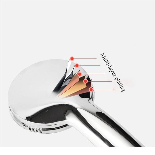 

1pc pressurized nozzle shower head bathroom accessories high pressure water saving rainfall abs chrome sho jllpvq