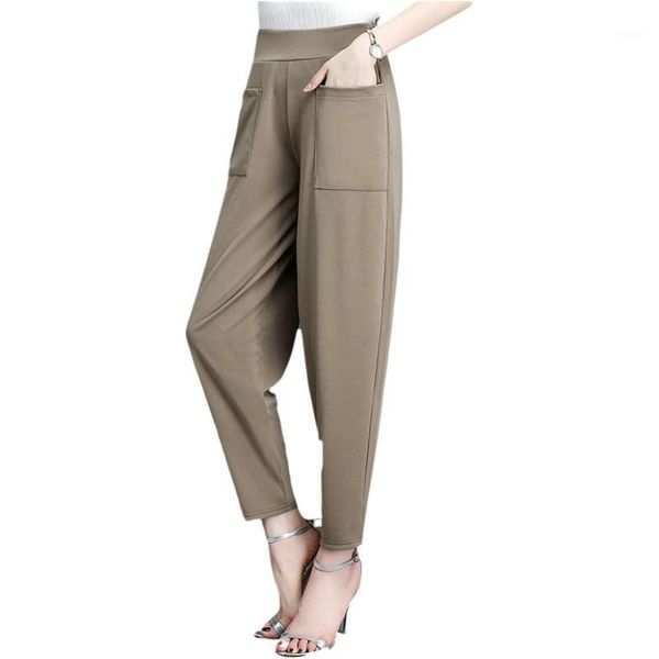 

7 point and 9 point harem pants women high waist spring autumn new loose korean casual with radish pants showing high and thin1, Black;white