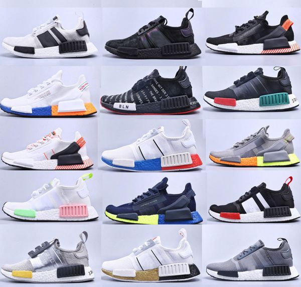 

ядро black white nmd r1 v2 mens кроссовки мехико oreo og классический аква tones metallic gold мужчины женщины япония спорт sneakers3