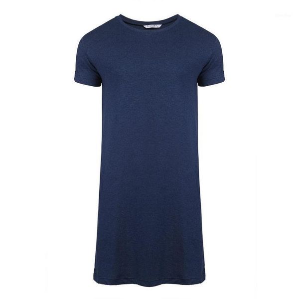 

men sleep sleeve gray shirt night light long sleepwear collar summer basic short black blue navy neck solid round1, Black;brown