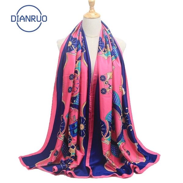 

dianruo мода мусульманских женщин длинного шелкового gold thread жаккардовый шарф женской кисточка хиджаб цветочные печати универсального ша, Blue;gray