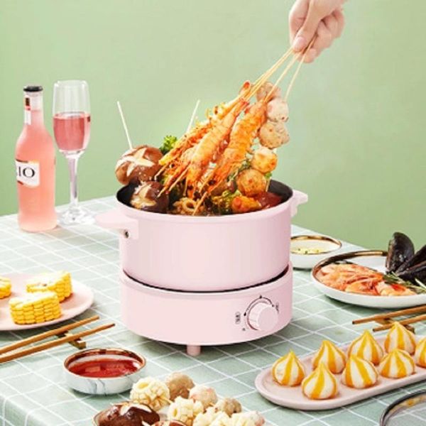 

electricpot cooker multi-function mini size capacity 2.5l electric cook machine noodles soup kitchen tool
