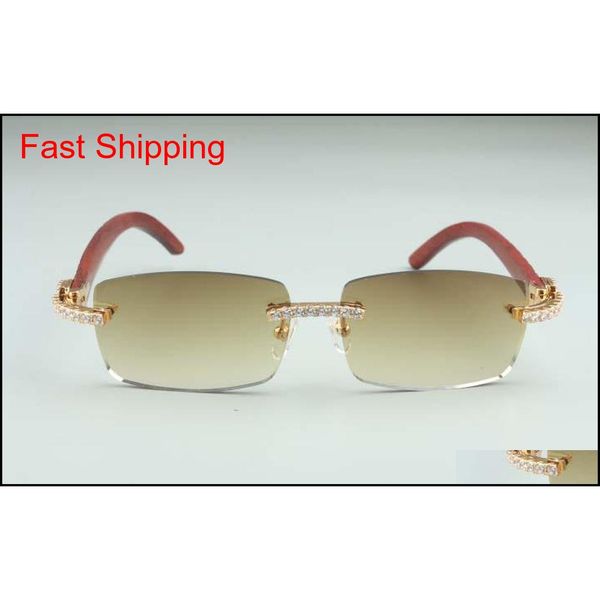 

3524012-12 big diamond sunglasses, tiger pattern wood glasses, square piece eyeglasses fashion men's and qylzxp homes2007, Black