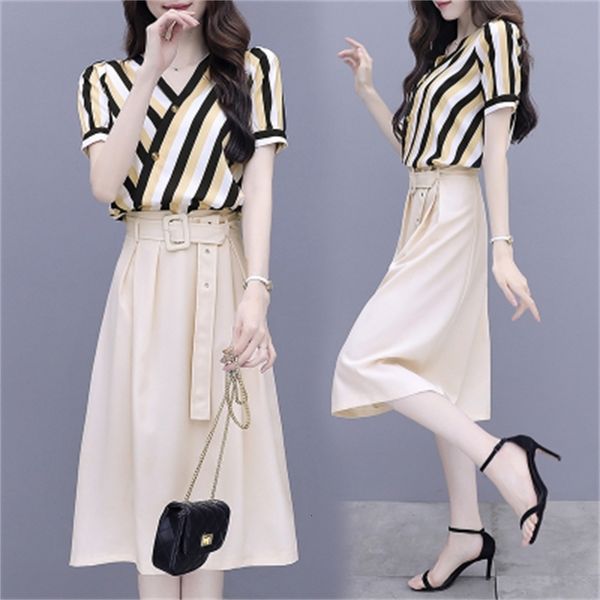 

listed two parts and sets of women long skirt suit together women's femme deux clothes 0wi1, White