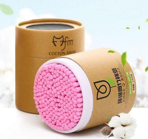 

bamboo cotton swab wood sticks soft cotton buds cleaning of ears tampons microbrush cotonete pampons healt wmthcq loveshop01