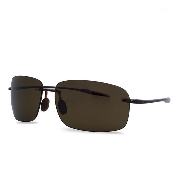 

sunglasses men sports sun glass 2.0 thick polarzied lens super light ultem tr90 rimless ultralight gafas de sol mg84221, White;black