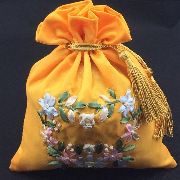 

storage bags ingrosso 10pz cinese classico seta ricamato gioielli sacchetto