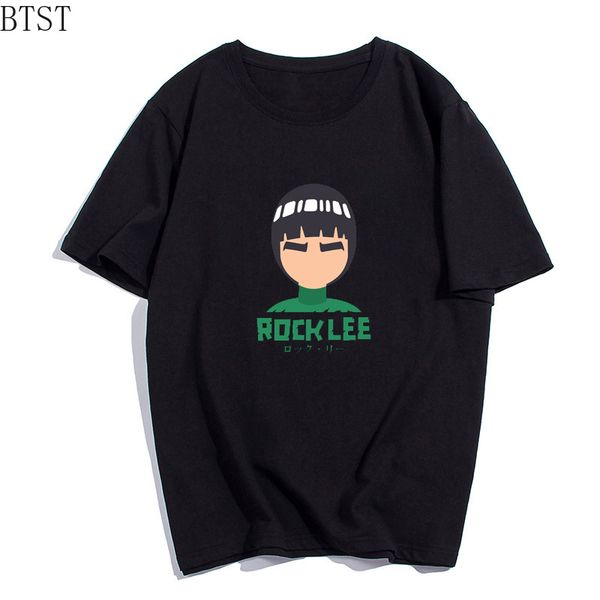 

harajuku tshirt naruto rock lee summer short sleeve japanese anime print streetwear sport hooded sweatshirt hoodie men t shirt