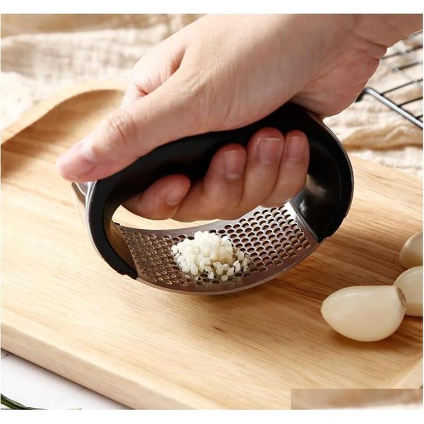 

portable stainless steel garlic press garlic chooper hand garlic press garlics grinder grater cutter slicer kitchen g jllgzf jjxh