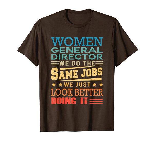 

funny vintage shirts retro general director t-shirt, White;black