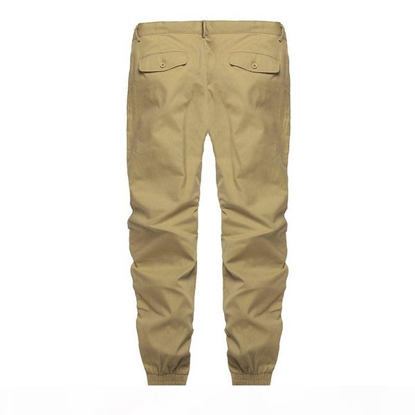 

incerun 2018 plain pants men casual chinos trousers joggers slim fit man chinos pants with elastic cuff brand clothing summer, Black