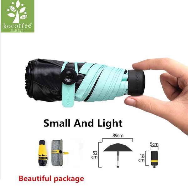 

2017 quality mini pocket umbrella clear mens umbrella windproof folding compact sunny and rainy umbrella women birthday gifts wmtart xhhair