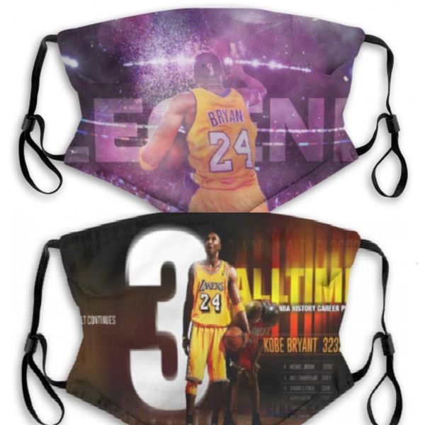 

gg4q ice mask 2020 protective new designer luxury 8# basketball mamba team silk 24# reusable commemorative no. edition black achjv