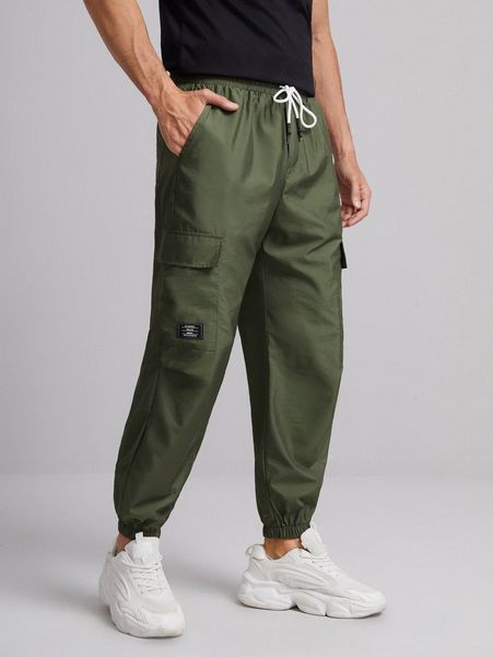 

men flap pocket cargo pants o8rw#, Black