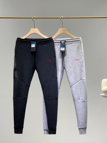 

2020 мужчин sweatpants классический спортивный сложены пыхтения мужские брюки ламинированной молния сращивание дизайн верхней материал азиат, Black