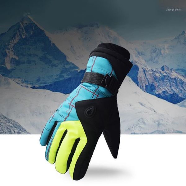 

1 pair winter touchscreen ski snow warm gloves anti-slip waterproof thermal motorcycle snowboard mittens gloves for man women1