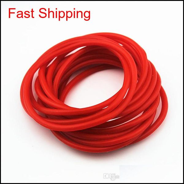 

lot 100pcs men women's rubber bracelets wristband rubber bands bangles black white red sil bracelets fri qylguc nana_shop
