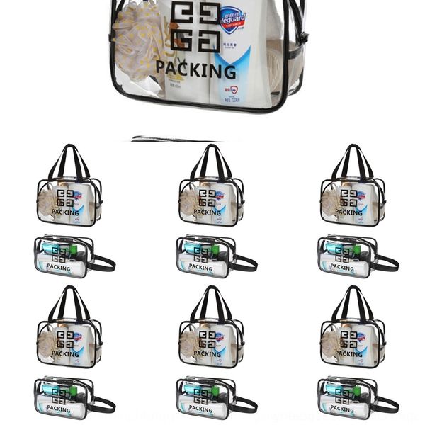 

vuvap waterproof makeup cosmetic storage bagwomen's internet celebrity large bag travel storage portable capacity pvc transparent wash