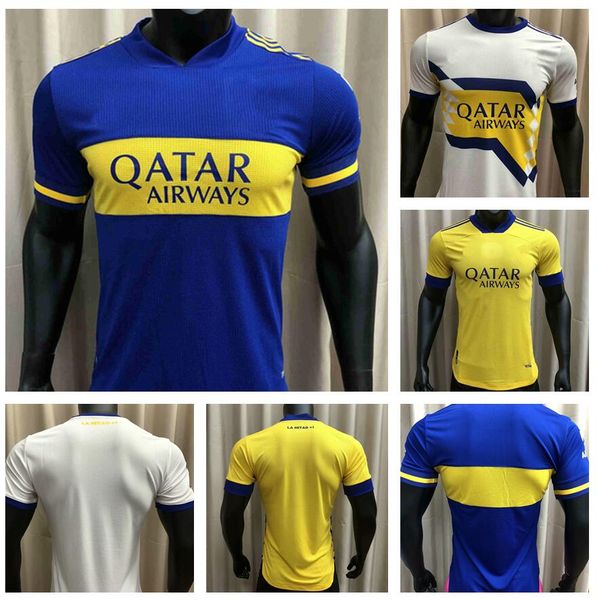 

2020 2021 boca juniors player version soccer jersey tevez de rossi home away 3rd camisa de futebol, Black;yellow