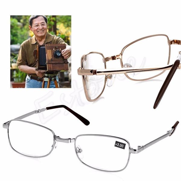 

folding metal reading glasses +1.0 1.5 1pc 2.0 2.5 3.0 3.5 4.0 diopter with case