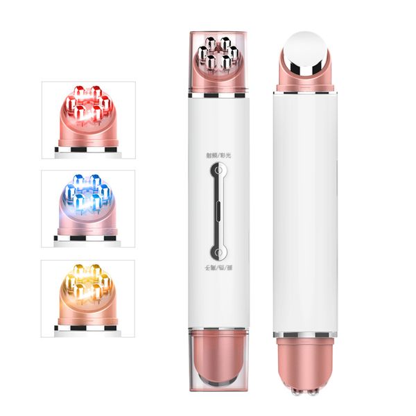 Elétrica Facial pele Eye Massager Ulrasonic Vibrador EMS Microcurrent rejuvenescimento Eye Care Face Lift Anti-rugas dispositivo de terapia de luz