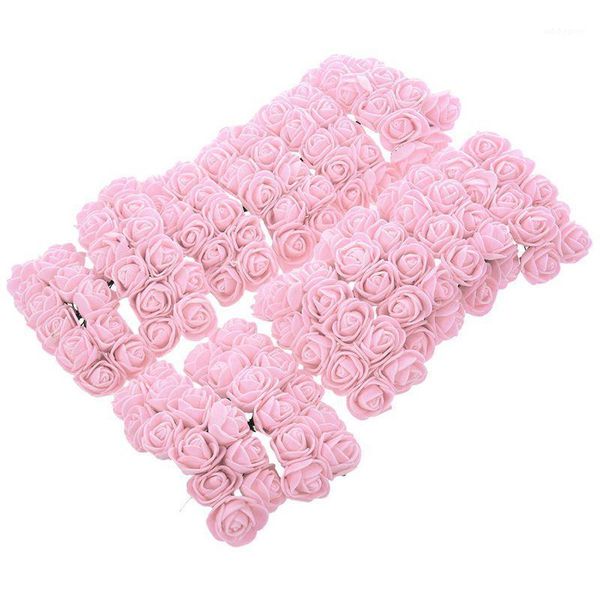 

decorative flowers & wreaths 144pcs 2cm pe rose foam mini flower bouquet solid color/wedding decoration purple1