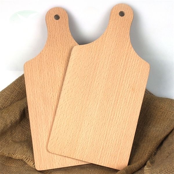 

food dinner wooden tray with handle kitchen fruit meat cutting plats eco friendly pizza bread wood dishes durable safety trays vf1584 t03